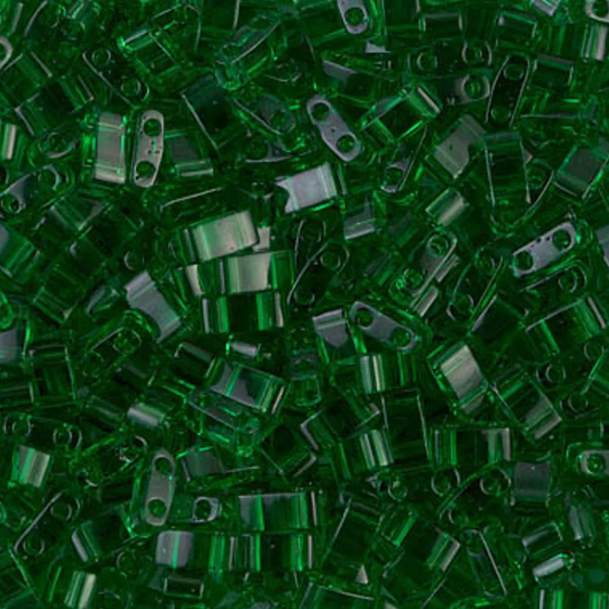 MIYUKI Half Tila grön 5g – HTL0146 Transparent Green | Glaspärlor