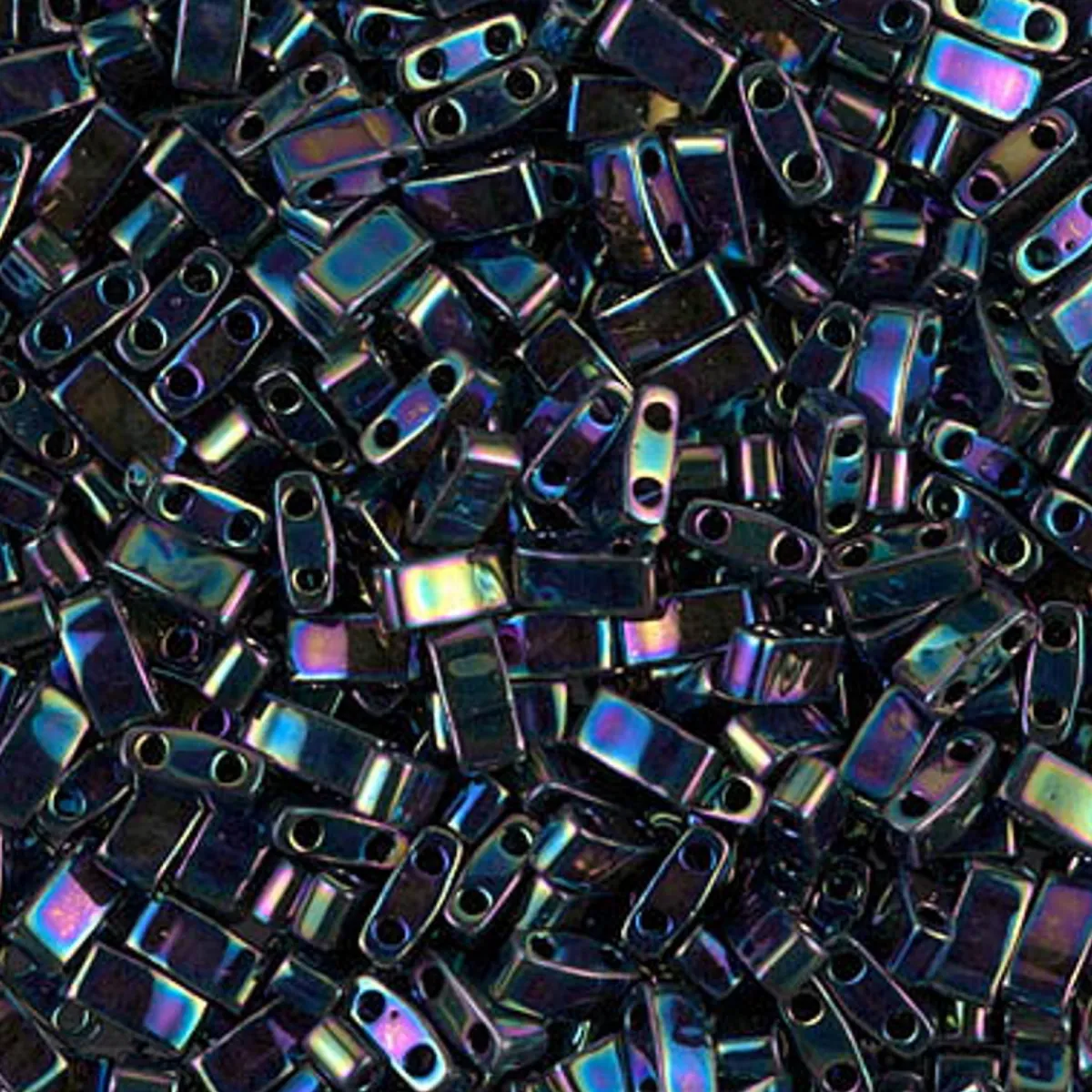 MIYUKI Half Tila olja blå 5g – HTL0455 Metallic Variegated Blue Iris | Glaspärlor
