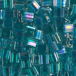 MIYUKI Tila transp turkos 10g – TL2458 Transparent Teal AB | Glaspärlor