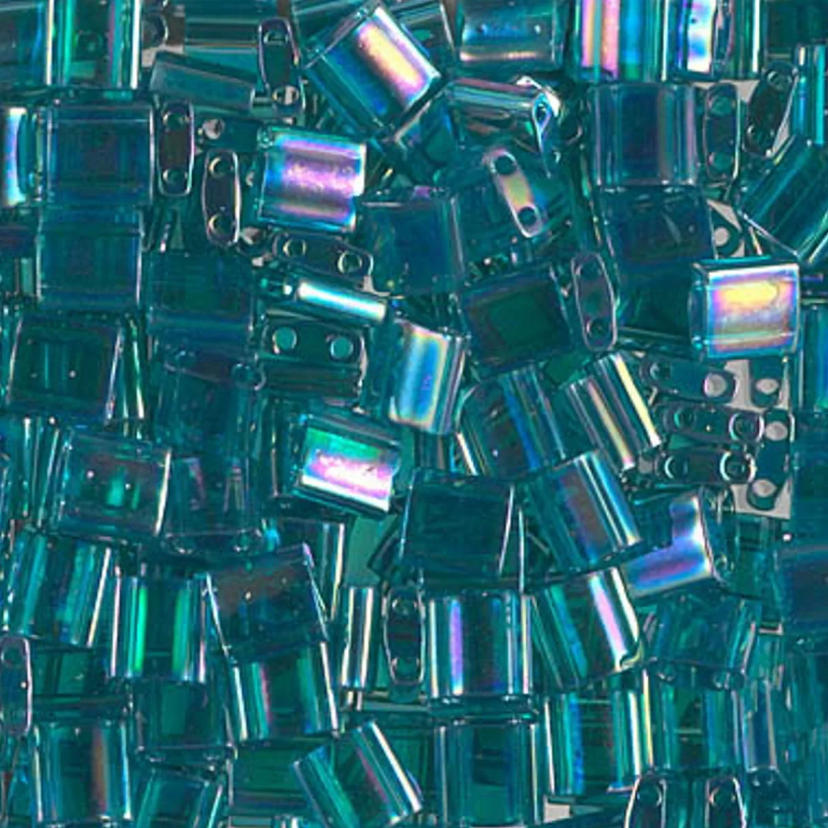 MIYUKI Tila transp turkos 10g – TL2458 Transparent Teal AB | Glaspärlor