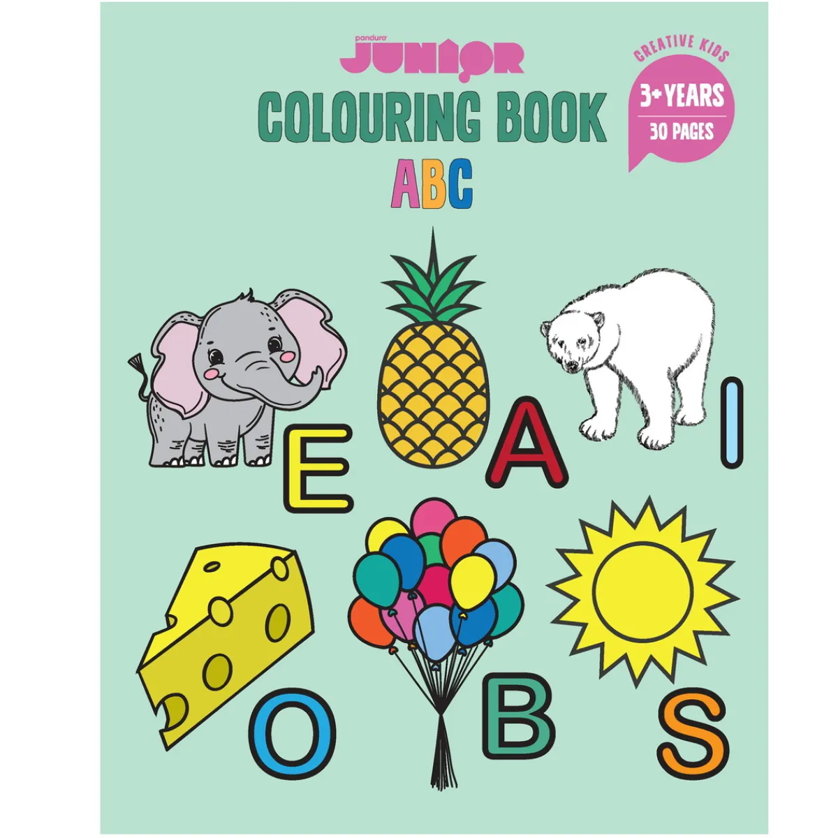 Creative Colors Målarbok ABC – Från A till Ö/Ø, lär dig alfabetet. Svenska, danska, norska. | Barn Målar- & Pysselböcker