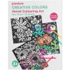 Creative Colors Målarbok / ark med sammetskonturer 19×25 cm, 10 ark – 200 grams ytvikt | Barn Målar- & Pysselböcker