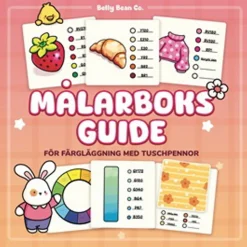 Oklassificerat Målarbok Beally Bean Cozy Målarboksguide, 180 sidor, cirka 85 med motiv, 25,4×25,4 cm | Målarböcker För Vuxna