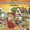 Oklassificerat Målarbok Cozy Cottage Friends, mysig målarbok med 40 avslappnande motiv, 25×25 cm | Målarböcker För Vuxna