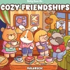 Oklassificerat Målarbok Cozy Friendships by Belly Bean, färglägg 32 jättesöta motiv! 21,5×21,5 cm