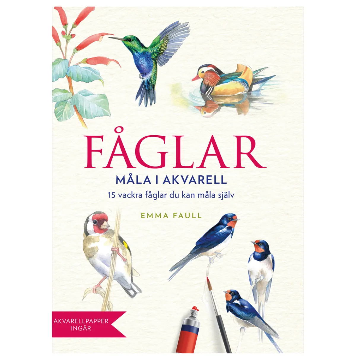 Oklassificerat Målarbok - Fåglar i akvarell