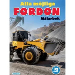 Barn Kärnan Målarbok Fordon – 21×28 cm, 32 sidor med fordon i alla möjliga storlekar
