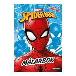 Kärnan Målarbok med stickers, Spindelmannen! 21×29,5 cm, 24 sidor | Barn Målar- & Pysselböcker