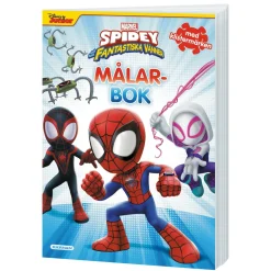 Kärnan Målarbok Spidey med vänner – Spideys fantastiska vänner + stickers, 24 sidor | Barn Målar- & Pysselböcker