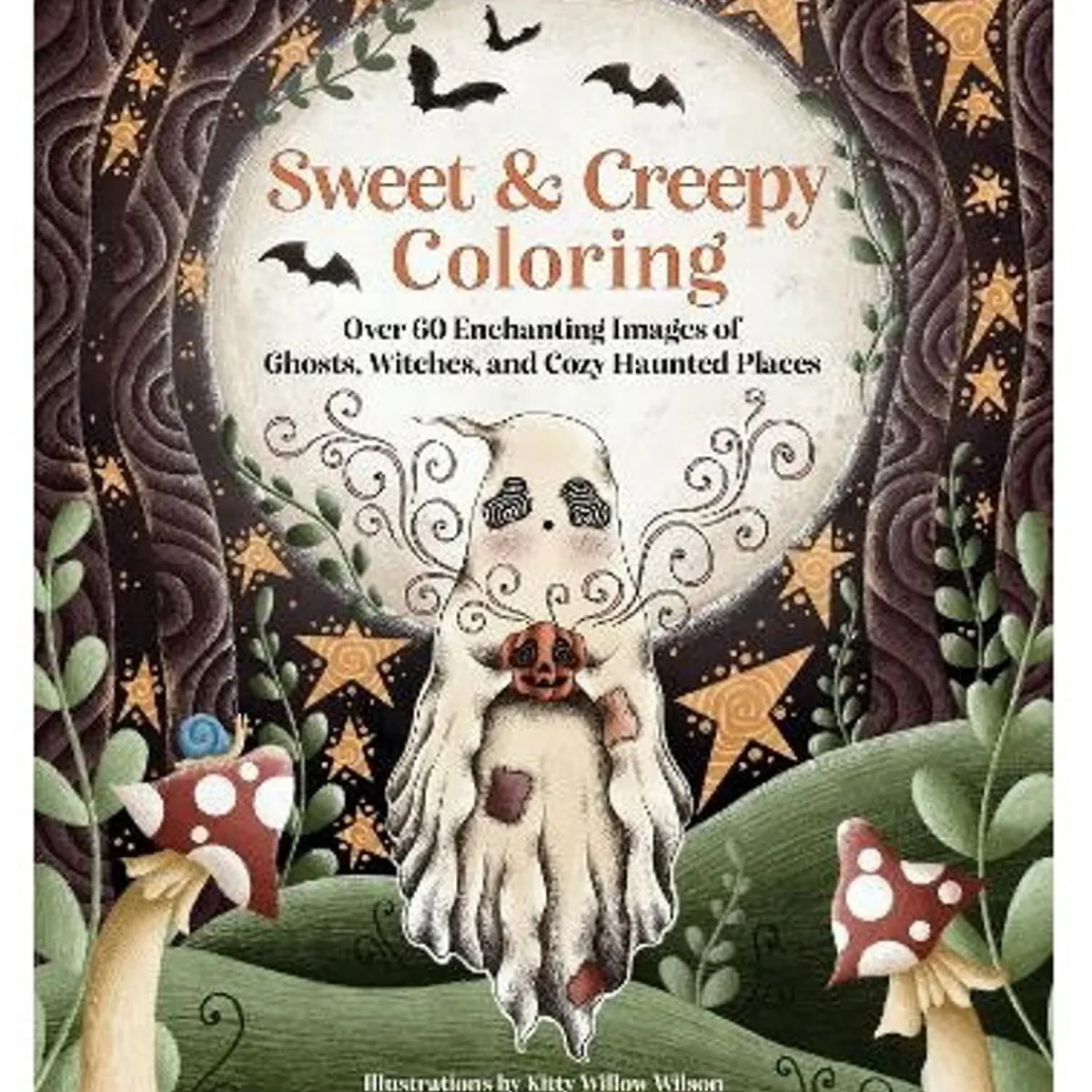Oklassificerat Målarbok Sweet & Creepy Coloring , lite sött, lite spooky! 60 motiv