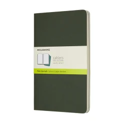 Moleskine ML Cahier Large Plain grön | Notebooks