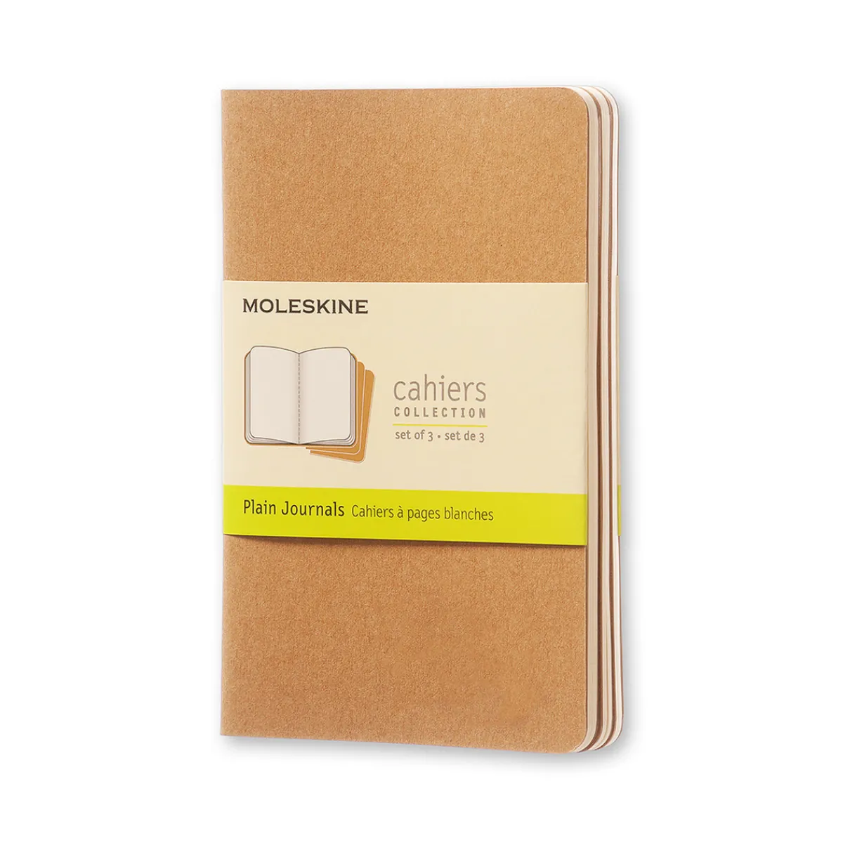 Moleskine ML Cahier Pocket plain brun 3p