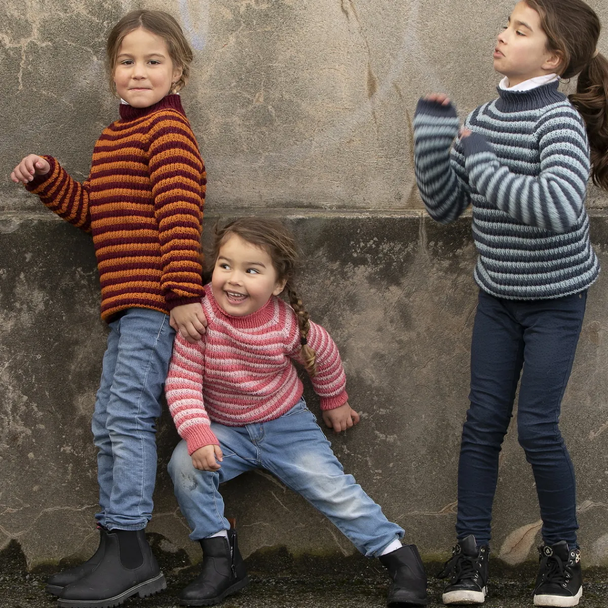 Viking Garn Mönsterbok 2116 Eco Highland wool – 4 klassiska mönster för tröjor till barn | Mönster