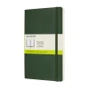 Moleskine Classic Notebook Large (13×21 cm), grön mjuk pärm – 192 olinjerade sidor | Notebooks