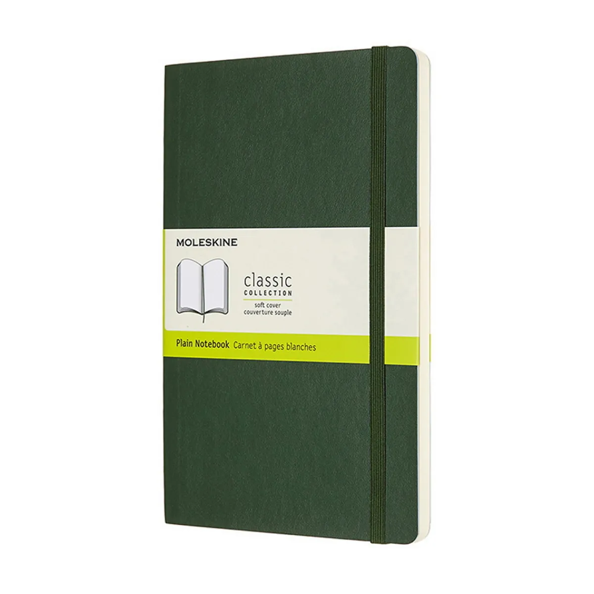 Moleskine Classic Notebook Large (13×21 cm), grön mjuk pärm – 192 olinjerade sidor | Notebooks