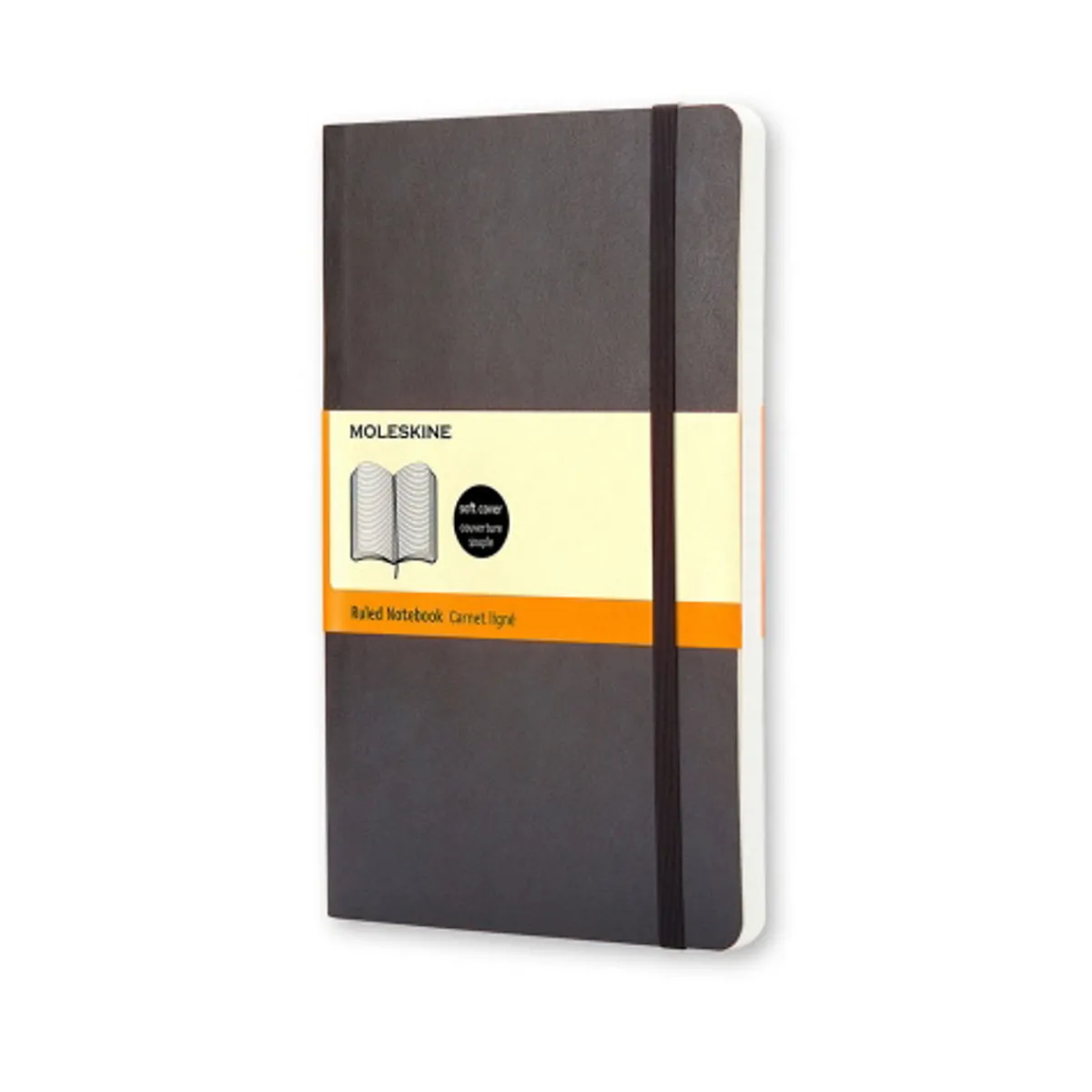 Moleskine Classic Notebook Pocket (9×14 cm), svart mjuk pärm – 192 linjerade sidor | Notebooks