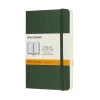 Moleskine Classic Notebook Pocket (9×14 cm), grön mjuk pärm – 192 linjerade sidor