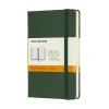 Moleskine Classic Notebook Pocket (9×14 cm), grön hård pärm – 192 linjerade sidor | Notebooks