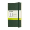 Moleskine Classic Notebook Pocket (9×14 cm), grön hård pärm – 192 olinjerade sidor | Notebooks