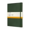 Moleskine Classic Notebook XL (19×25 cm), grön mjuk pärm – 192 linjerade sidor