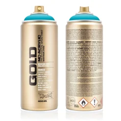 MONTANA Gold sprayfärg 400 ml - 2000 100% Cyan | Sprayfärger