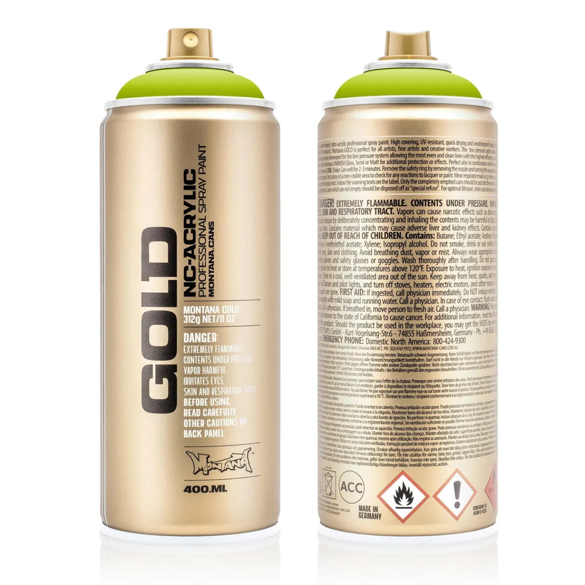 MONTANA Gold sprayfärg 400 ml - G6030 Lime