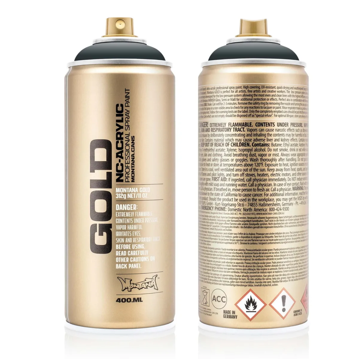 MONTANA Gold sprayfärg 400 ml - G7070 Stealth
