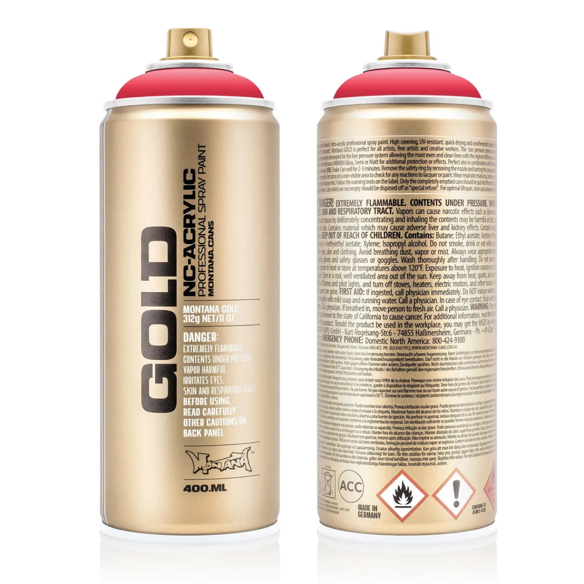 MONTANA Gold sprayfärg 400 ml - G3020 Strawberry