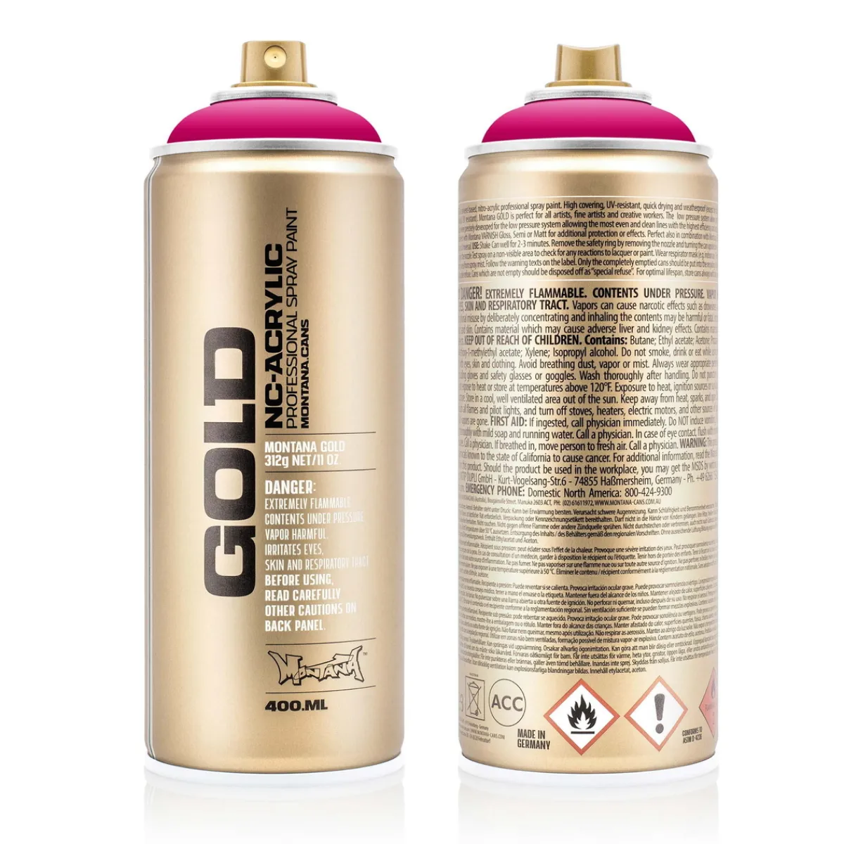 MONTANA Gold sprayfärg 400 ml - 3000 100% Magenta | Sprayfärger