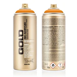 MONTANA Gold sprayfärg 400 ml - Shock 2000 Orange Light