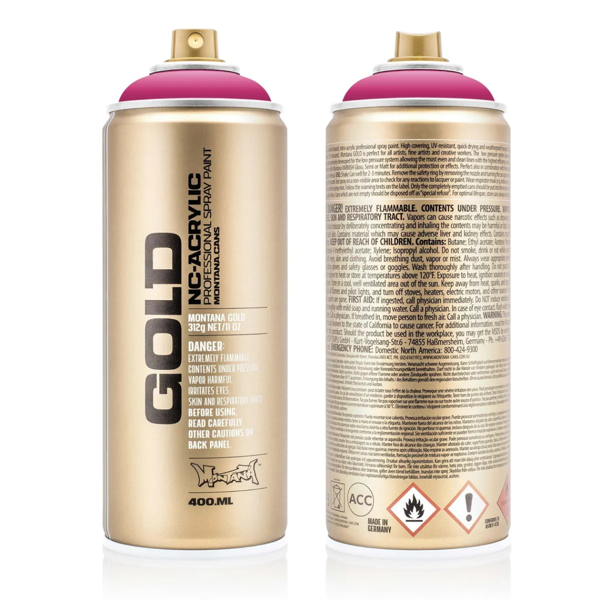 MONTANA Gold sprayfärg 400 ml - Shock 4010 Pink | Sprayfärger