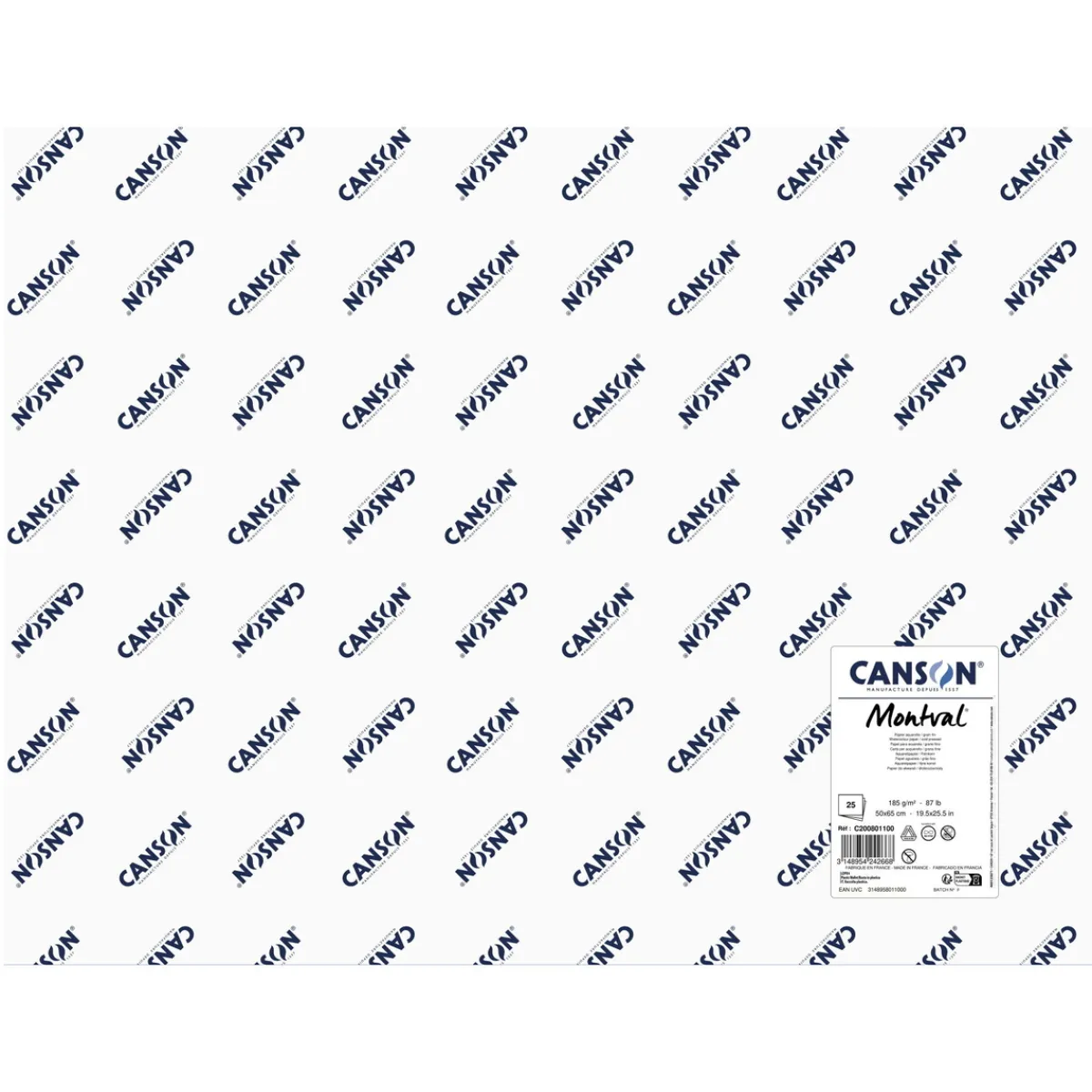 Canson Montval ark 50x65cm GF 185g