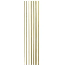 Panduro Hobby Mässingsrör, 30 cm längd. 9 st. i 3 olika tjocklekar Ø2, 3, 4 mm | Metalldekor
