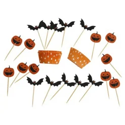 Joker 20 muffinsformar och 20 partypicks med halloween-motiv!