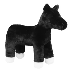 Barn Panduro Hobby My Hobby Pony, svart odekorerad gosedjurs-ponny som bjuder in till diy & pyssel, 37×15×36 cm
