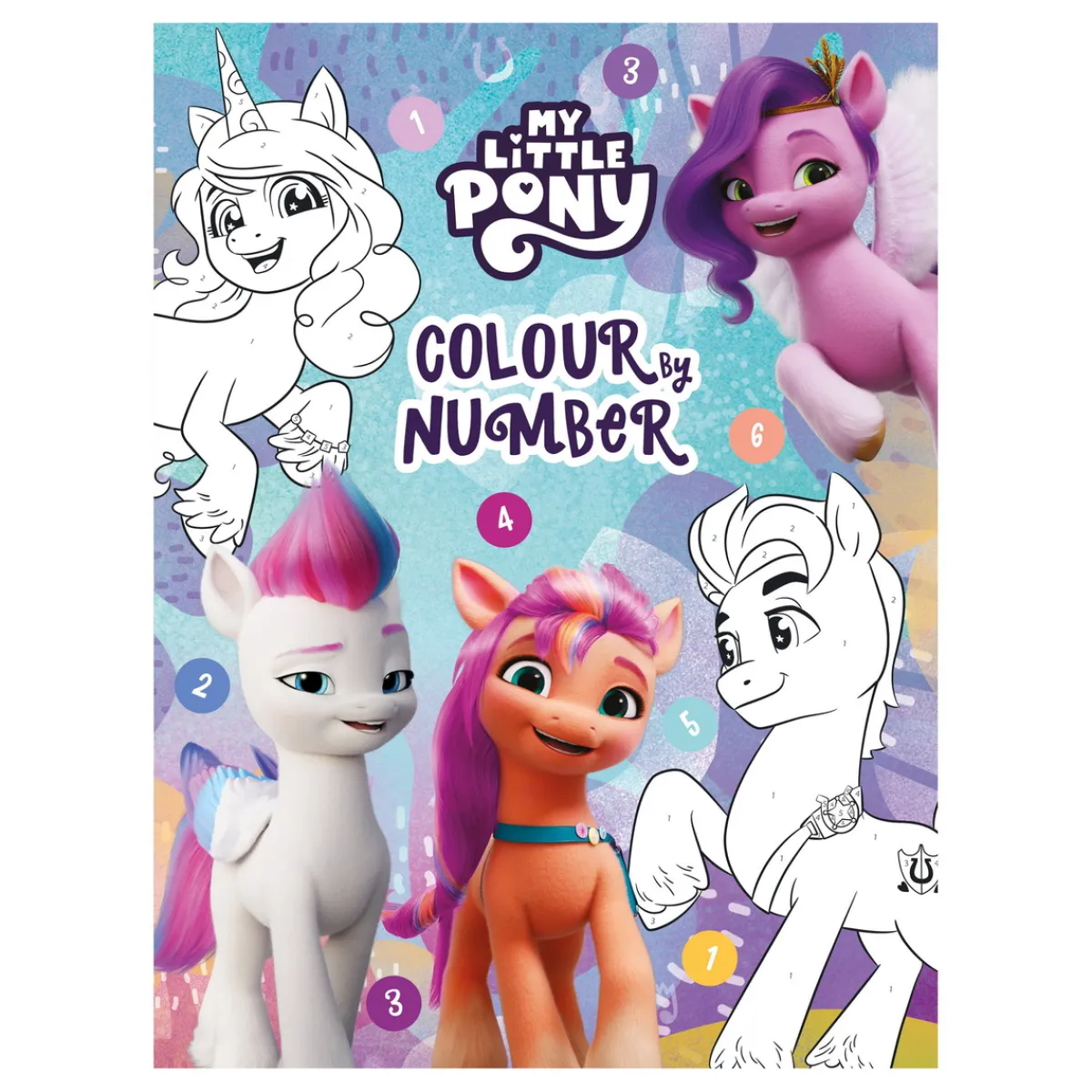 Panduro Hobby My little pony – colour by number. En härlig målarbok där man målar efter nummer! 24 sidor, 24×32 cm. | Barn Målar- & Pysselböcker
