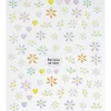 Barn Panduro Hobby Nagelstickers pastellfärgade hjärtan & små blommor. 1 ark nail stickers à 8,5×10 cm