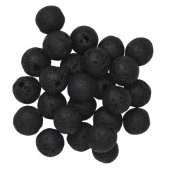 Panduro Jewellery Naturliga lavapärlor av 100% lava 8 mm 25 st