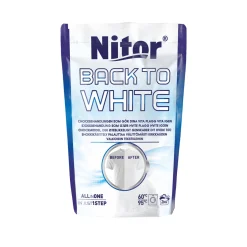 Nitor Textilfärg Back to white 400g – få tillbaka lystern i vit textil