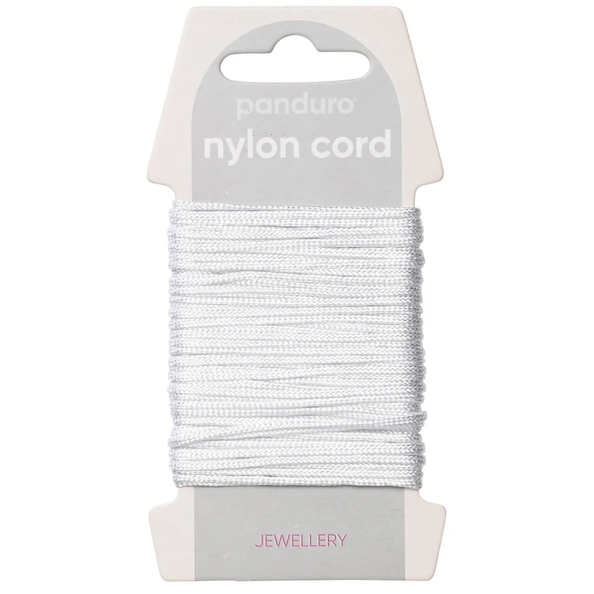 Panduro Jewellery Nylontråd 2 mm vit | Nylontråd