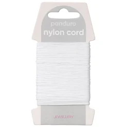 Panduro Jewellery Nylontråd 0,5 mm vit 40 m
