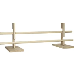 Barn Panduro Design Omålat cavaletti-hinder av trä till käpphäst, bredd 82 cm, 2 hinderhöjder – 10 och 20 cm