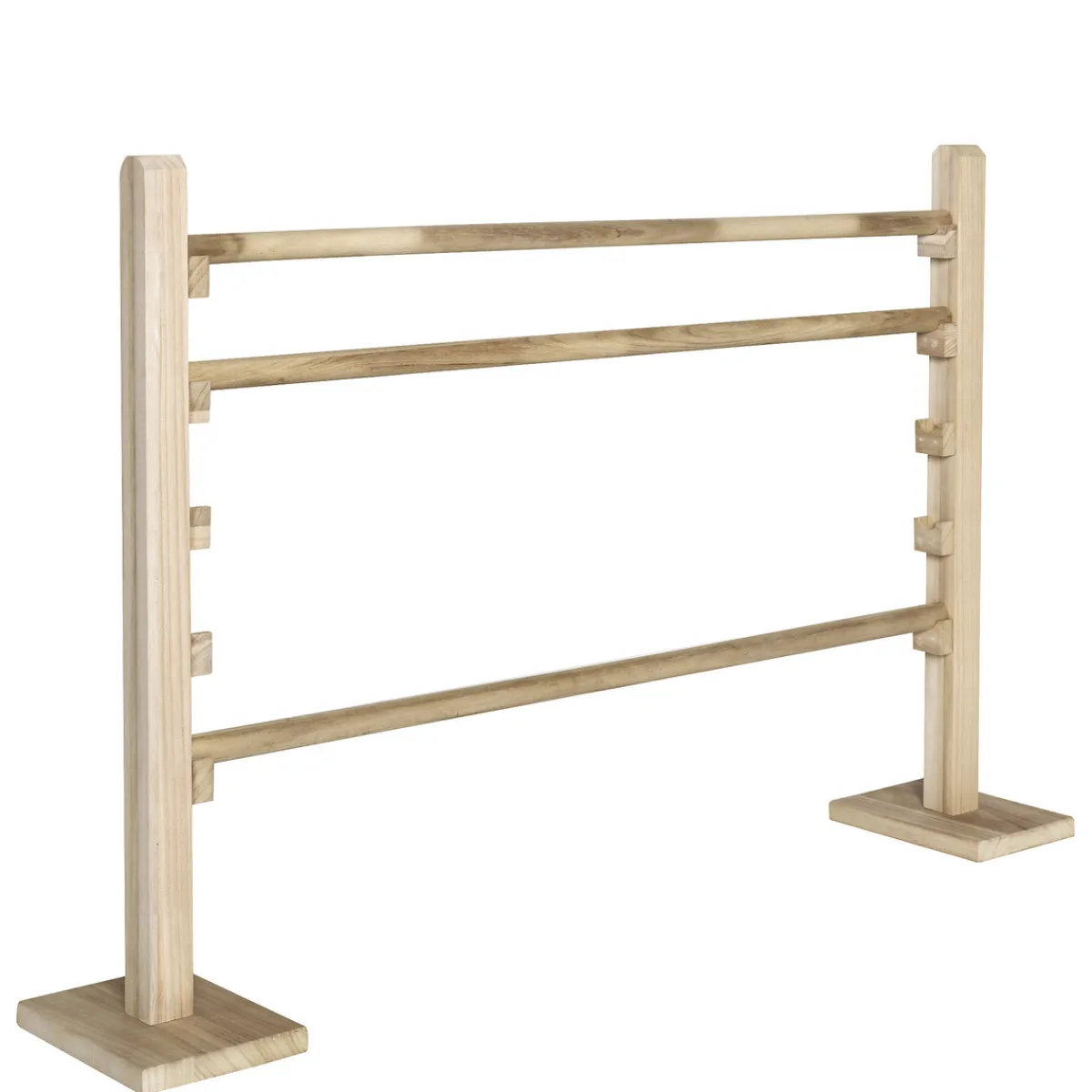 Barn Panduro Design Omålat hinder av trä till käpphäst, 100 cm brett / 5 hinderhöjder – 21, 31, 41, 51 och 61 cm