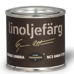 Ottosson Färgmakeri Ottossons Färgmakeri linoljefärg 100 ml, Bränd Umbra 8404–Y73R