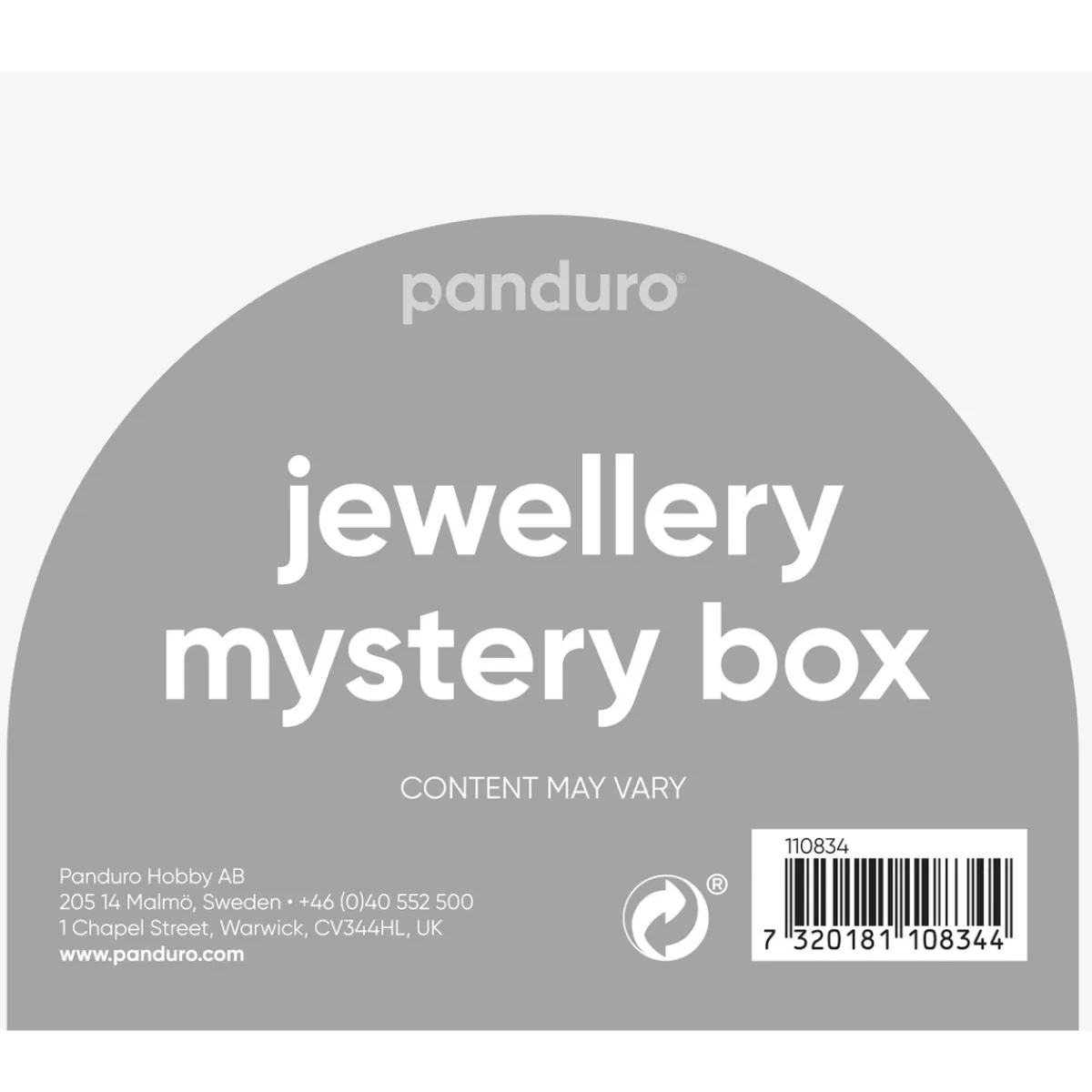 Panduro Bargain Outletbox Mystery Box Smycke – en helt slumpmässig & vild låda med smyckesdelar | Grundsatser & Startkit