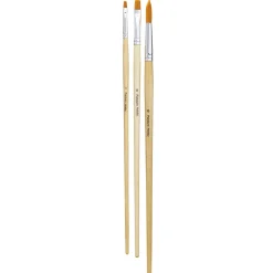 Panduro Hobby 3-pack långa penslar för akryl