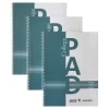 Oklassificerat 3-pack spiralbundna linjerade kollegieblock A4 – 229×297 mm, 70 ark, 70g/m²