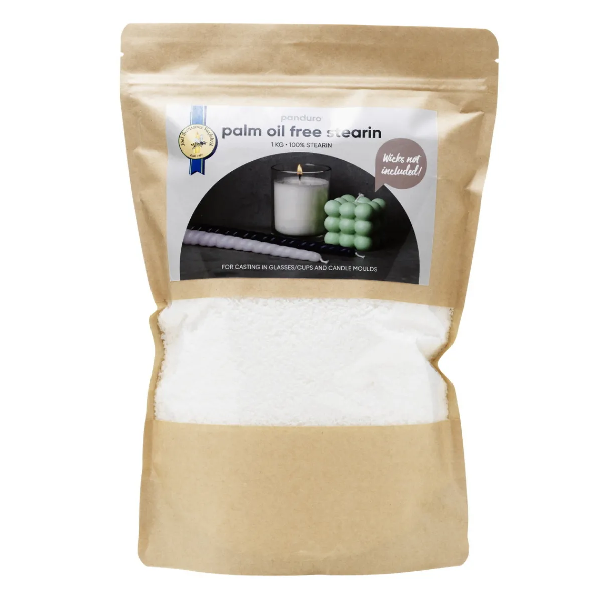 Panduro Hobby Palmoljefritt stearin för ljustillverkning 1 kg