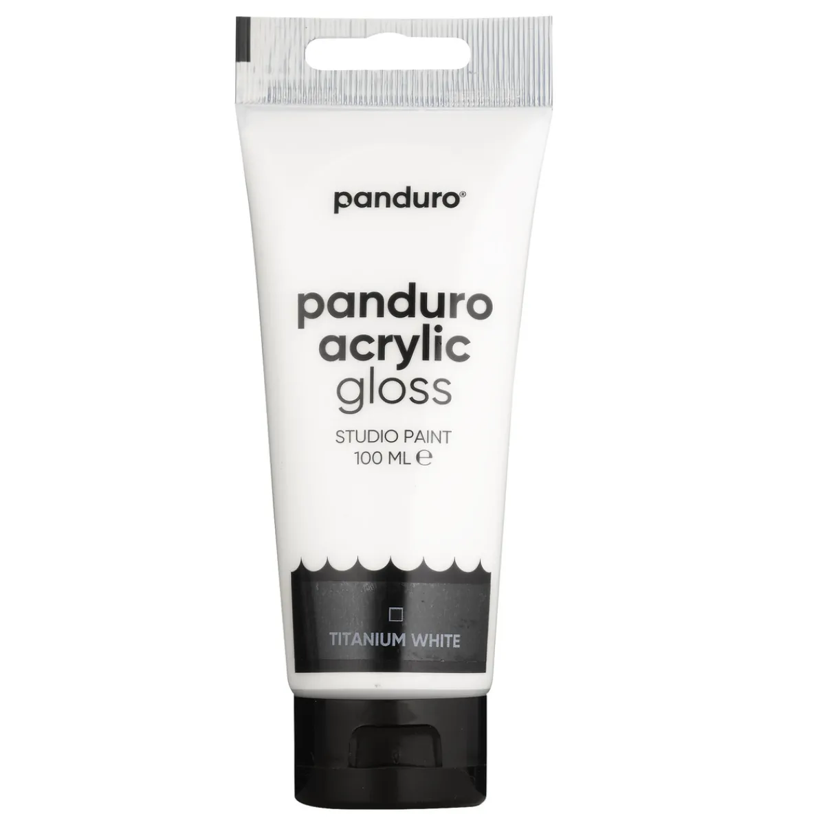 Panduro Acrylic akrylfärg, blank 100 ml – Titanium white | Akrylfärger