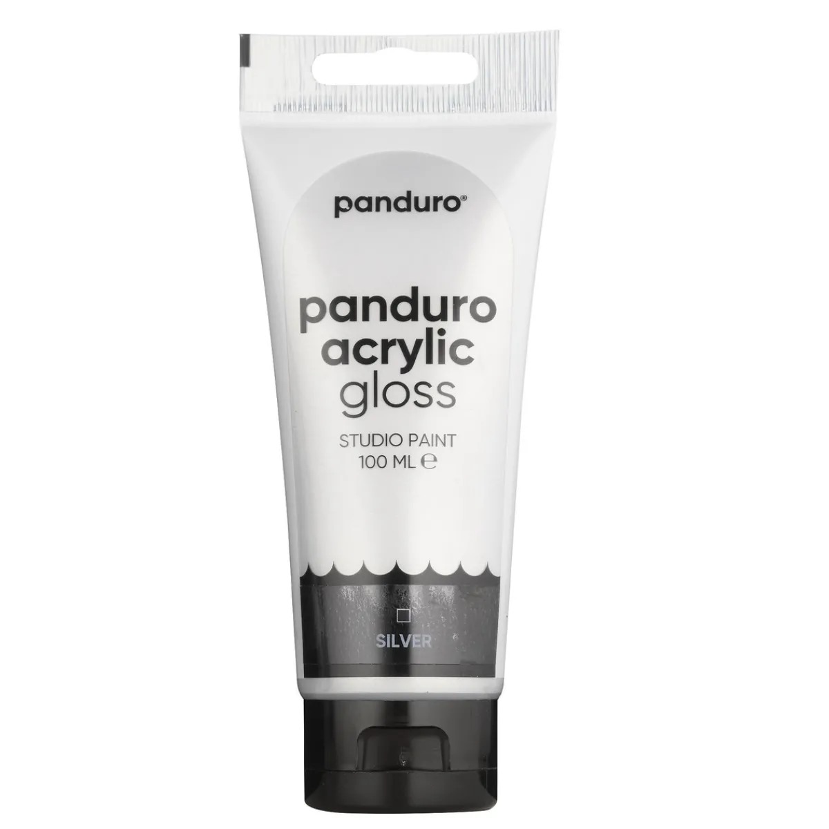 Panduro Acrylic akrylfärg, blank 100 ml – Silver | Akrylfärger